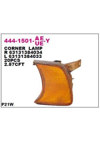 Bmw E34 Sinyal Lambası Sol Sarı Depo