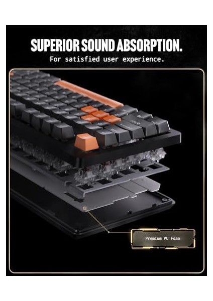 Arcplay Rgb Ingilizce Q Kablolu Mekanik Gaming Klavye Oyuncular Için Tasarlandı Multi-Fonksiyon Ses Ayarı (Cherry Mx Brown Switch / 8000 Hz Rapid Speed For Performance) PJ2100US - APP06427 modelleri