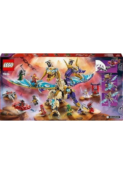 Odak Ark Ejderhası 71836-9 Yaş Üzeri Kız ve Erkek Çocukları Için 8 Ninja Minifigürü ve 1 Spinjitzu Topaç Aracı Içeren Yaratıcı Oyuncak Yapım Seti, Çocuklar Için Hediye Fikri (869 Parça) fiyatları