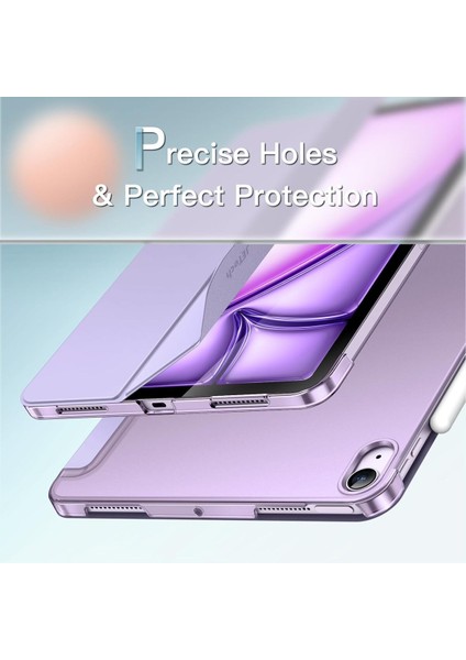 Ipad 11.nesil A16 A3354 /A3355 /A3356 Ile Uyumlu Uyku Modlu Yatay Standlı Sert Smart Tablet Kılıfı modelleri
