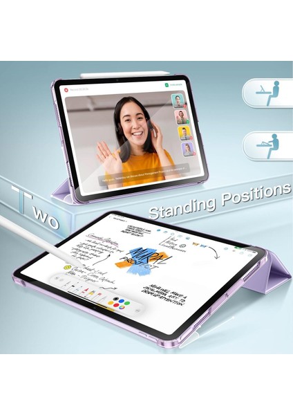 Ipad 11.nesil A16 A3354 /A3355 /A3356 Ile Uyumlu Uyku Modlu Yatay Standlı Sert Smart Tablet Kılıfı indirimleri