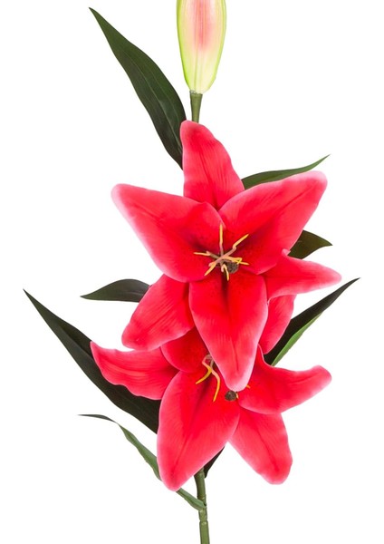 Yapay Çiçek Lilyum Fuşya 90 Cm.