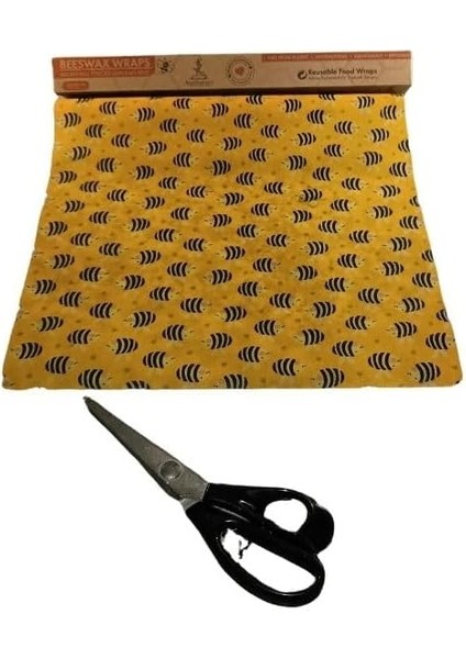 Balmumu Bezleri, Bal Mumu Sarma, Tekrar Kullanılabilir Bal Mumu Sargı Bezi, 100 x 33CM Balmumu Kağıdı, Sürdürülebilir Çevre Dostu