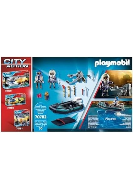 70782 Şehir Aksiyonu Polis Uçma Sırt Çantası ve Bot, Eğlenceli Yaratıcı Rol Yapma, Oyun Seti, 4 Yaşındaki ve Daha Büyük Çocuklar Için Uygundur modelleri