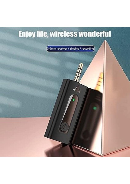 Kablosuz Mikrofon Wireless Ikili Yaka Mikrofonu 3.5mm Aux Girişli Sokak Müzisyenleri Amfi Hoparlör Bilgisayar Youtuber Tablet Uyumlu Tak Çalıştır (Telefon Desteklemez) K35 modelleri