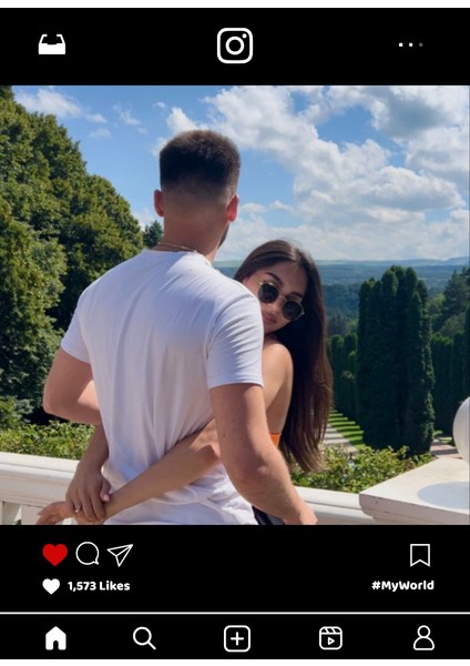 Kişiye Özel Instagram, Çift Taraflı Gönderi, Dikiz Ayna Süsü, Araba Aksesuar, Hediye Araç Içi, Sevgili, Baba, Anne, Hediye