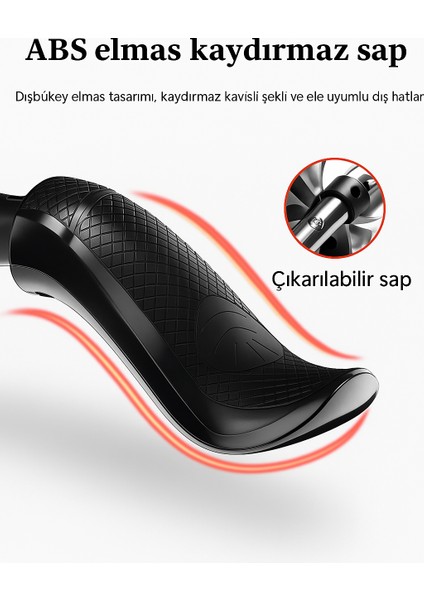 Profesyonel Rebound Ab Wheel Roller Karın Kası Egzersiz Fitness Tekerleği Mekik Aleti MAX150KG