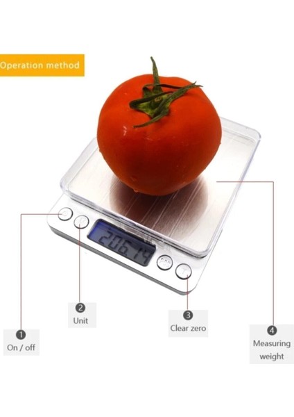 Hassas 3kg Elektronik Tartı, Gri, Plastik, Garanti ile Kullanıma Hazır. fırsatları