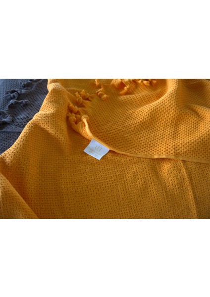 %100 Pamuk Pike Yaz/kış 4 Mevsim Kullanılabilir Yumuşacık Waffle Petek Pike Çift Kişilik Turuncu fırsatları