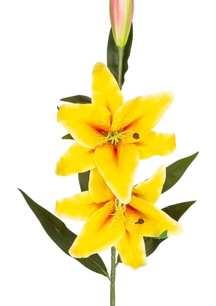 Yapay Çiçek Lilyum Sarı 90 Cm.