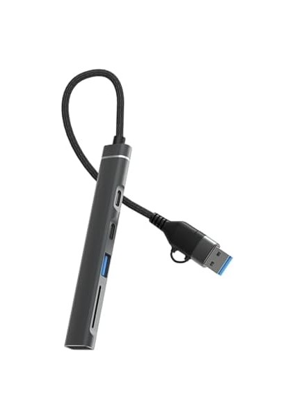 CHB025 Usb-A ve Type-C Girişli 2*type-C 1*usb-A Sd Micro Sd Tf Kart Okuyucu Çoklayıcı Dönüştürücü fiyatları