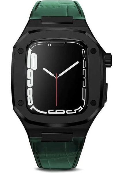 ​​​ Ile Uyumlu Watch 7 45MM Krd-67 Kordon Yeşil-Siyah