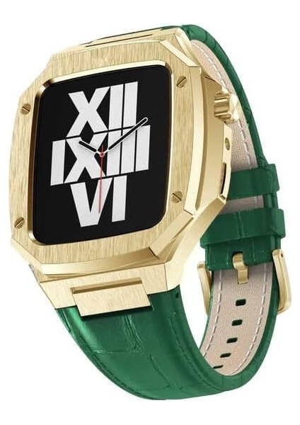 ​​​ Ile Uyumlu Watch 7 45MM Krd-67 Kordon Yeşil-Gold fiyatları