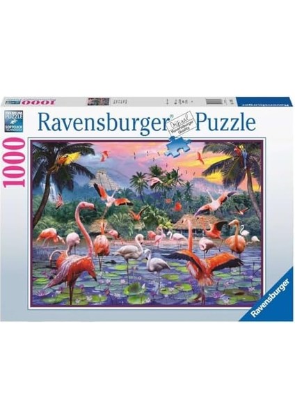 170821 1000 Parçalı Puzzle Pembe Flamingolar, Renkli fiyatları