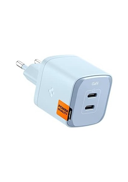 45W Usb-C 2 Port Mini Hızlı Şarj Aleti Pps 2.0 / Isı Düşürücü Gan Iıı Destekli Akım Korumalı Güç Adaptörü iPhone & Android & iPad & MacBook Type-C PE2203 Blue - ACH05156 modelleri