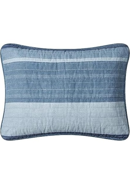 - Ikiz Yorgan Seti, Pamuk Ters Çevrilebilir Yatak Seti, Tüm Sezon Tasarımcı Ev Dekoru (Ridgeport Mavi, Ikiz) modelleri