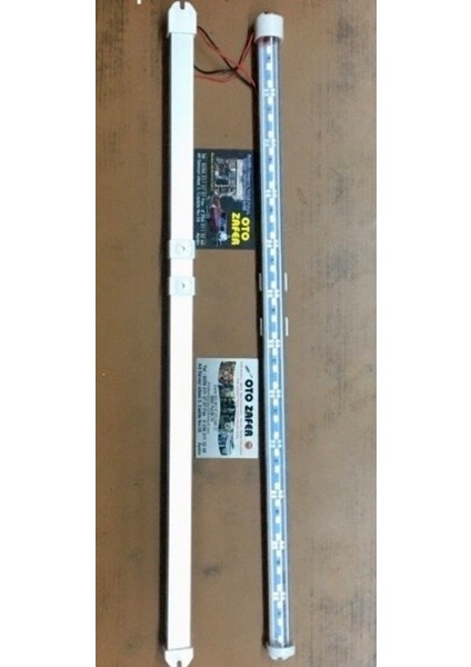 12V Aleminyum Florasan Tavan Lambası Beyaz Anahtarlı 50 cm