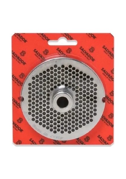 Inox Paslanmaz Kıyma Makinesi Aynası, Ağızı 12 No - 8 mm ( Lisinya )