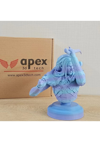 APEX3D Tech Rainbow Pla+ Filament - Lavender Ice, 1kg, 1.75MM
