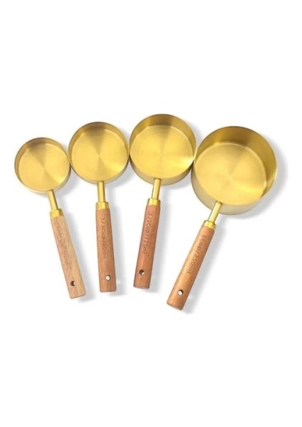 4'lü Ahşap Saplı Ölçü Kaşığı modelleri
