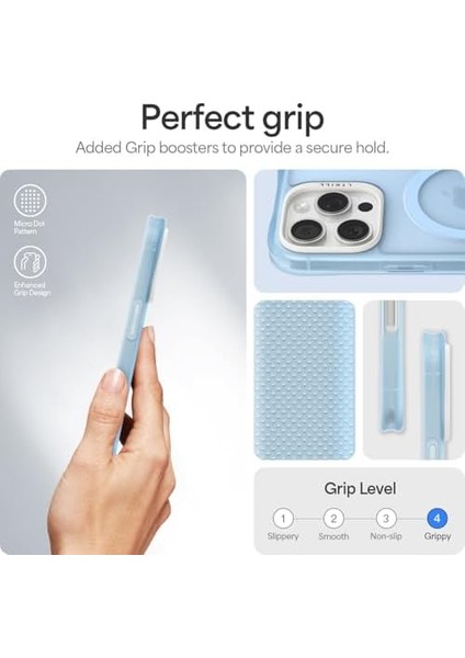Ciel By Cyrıll iPhone 16 Pro Max Magsafe Kılıf Ultrasheer Mag Sararma Karşıtı Hava Kanalı Teknolojisi™ Askeri Sınıf Koruma Baby Blue Mat Kapak - ACS08248 fiyatları