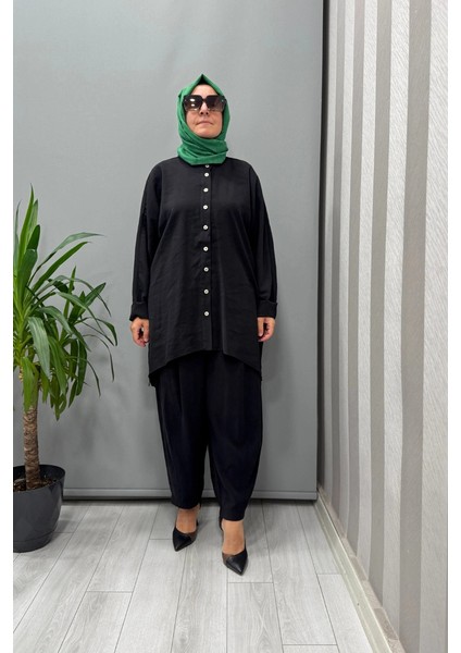 Almarwah Pantolon Tunik Takım Siyah 202873