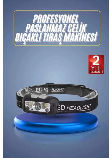 Ayarlanabilir Kafa Lambası Type-C Şarjlı Kompakt Kamp Lambası