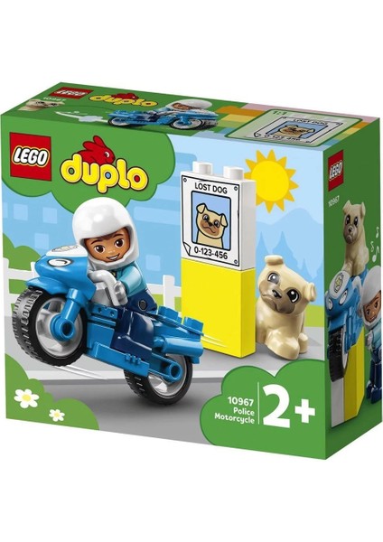 10967 LEGO Duplo - Polis Motosikleti, 5 Parça +2 Yaş