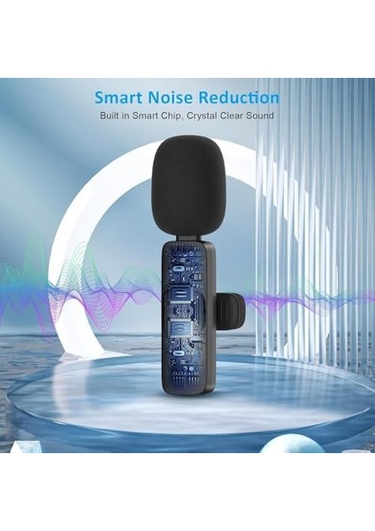 2’li Kablosuz Yaka Mikrofon Seti – Type-C Girişli, 1 Alıcı 2 Mikrofon, Bluetooth’suz Tak-Çalıştır, Gürültü Engelleme, iPhone 15/16 Ile Uyumlu, Vlog, Röportaj, Canlı Yayın Için fiyatları