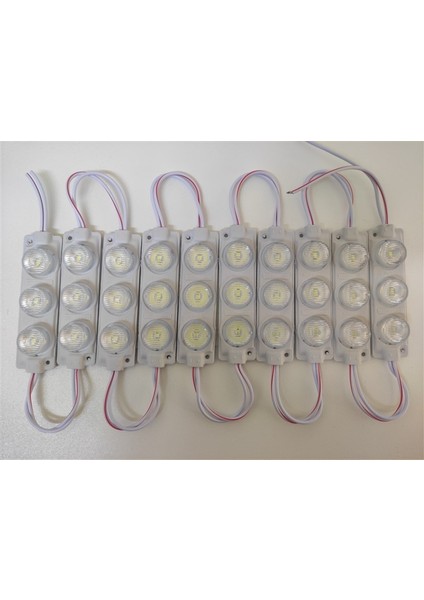 Replax Carub Camlı Parmak LED Lamba Beyaz 24 Volt Su Geçirmez 10'lu 3m