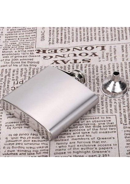 5 Oz 150 cc Cep Tipi Vidalı Kapak Çelik Konyak Viski Içki Matarası(Hunili) fiyatları