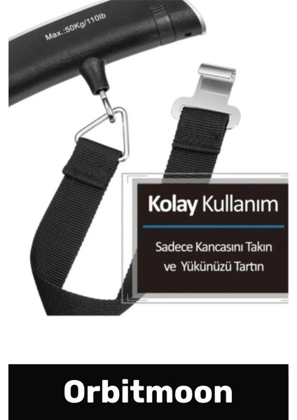 Taşınabilir Dijital Bagaj Ağırlık Ölçer 50KG, Çok Amaçlı LCD Ekran fiyatları