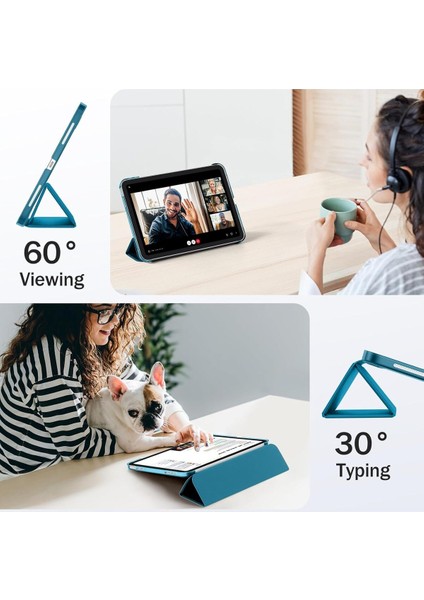 Ipad 11.nesil A16 A3354 /A3355 /A3356 Ile Uyumlu Uyku Modlu Yatay Standlı Sert Smart Tablet Kılıfı fırsatları