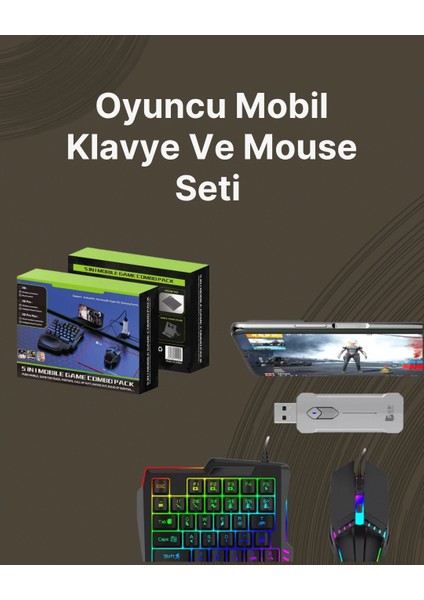 Kablosuz Mobil Oyun Kiti – 5 Parça Tam Set