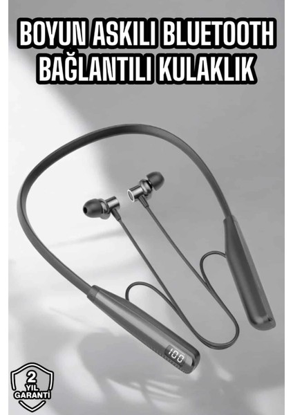 Boyun Bantlı Bluetooth Kulaklık Yüksek Ses Kaliteli 100 Saat Kulaklık