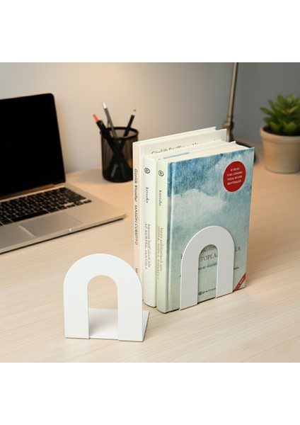 2’li Metal Kitap Desteği Kitap Tutucu (Ikili) Dekoratif Aksesuar fiyatları