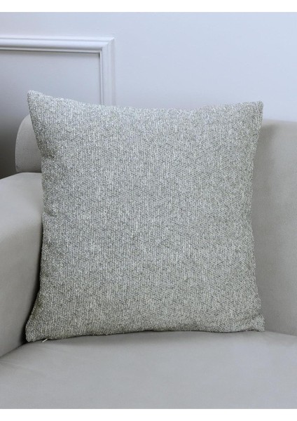 Home Potenza Bej Renk Düz Kırlent Kılıfı 45 x 45