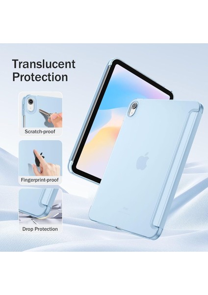 Ipad 11.nesil A16 A3354 /A3355 /A3356 Ile Uyumlu Uyku Modlu Yatay Standlı Sert Smart Tablet Kılıfı modelleri