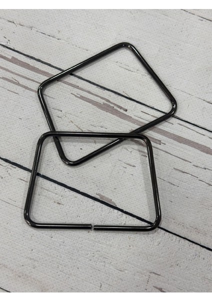 Dikdörtgen Model Metal Çanta Sapı 11 cm 1 Çift fırsatları
