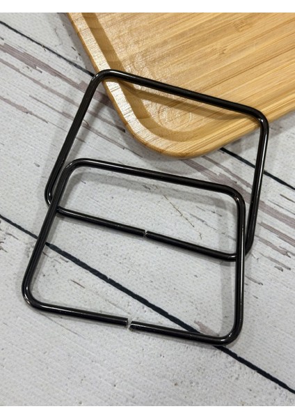 Dikdörtgen Model Metal Çanta Sapı 11 cm 1 Çift indirimleri