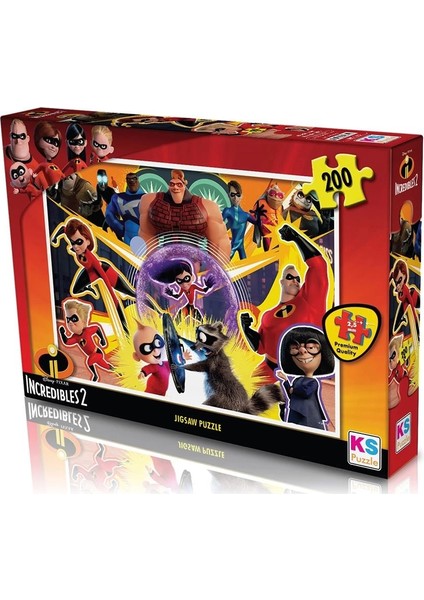Ks Puzzle 200 Parça Incredibles modelleri