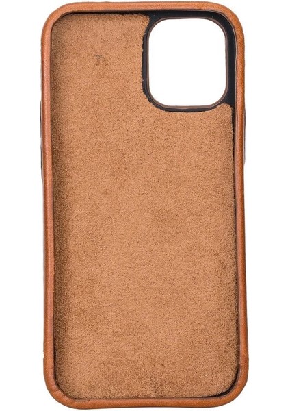 Apple iPhone 12 Mini Uyumlu Deri Arka Kapak Rock RST2EF Taba modelleri