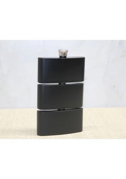 3 Katlı Paslanmaz Çelik Matara Siyah Renk