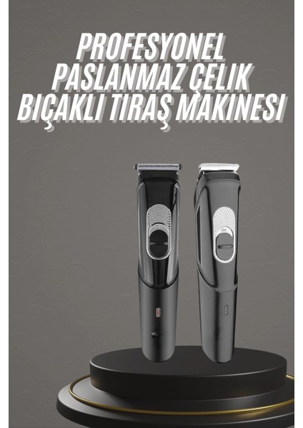 Pro Şarjlı Saç Sakal Tıraş Makinesi Ense Kesme Makinesi Lazer Öncesi Kısaltma