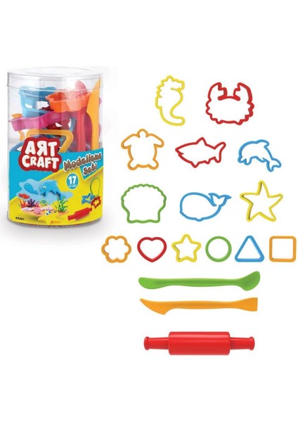 03291 Dede, Art Craft Modelleme Seti 17 Parça / +3 Yaş modelleri