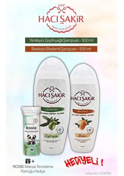 2 Si 1 Arada Şampuan Bademli ve Zeytinyağlı, Rosie Pamuk