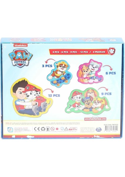 PW7932 Paw Patrol Baby Puzzle fiyatları