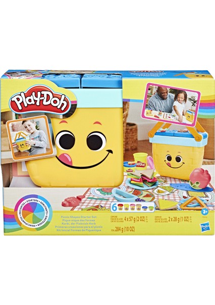 F6916 Play-Doh Piknik Şekilleri Başlangıç Seti +3 Yaş