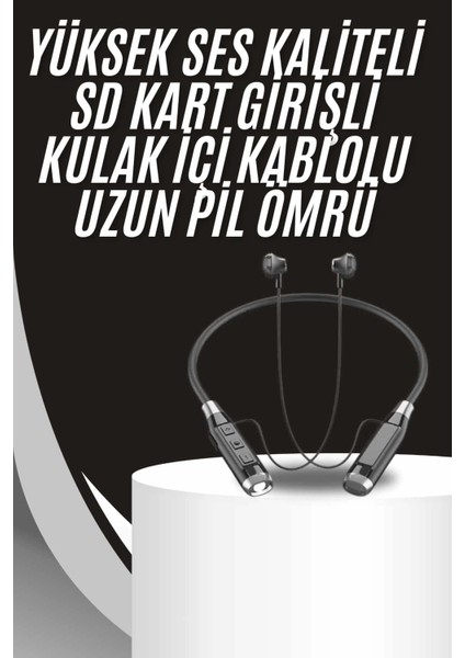 Boyun Bantlı Kulak Içi Kablolu Yüksek Ses Kaliteli Bluetooth Kulaklık fiyatları