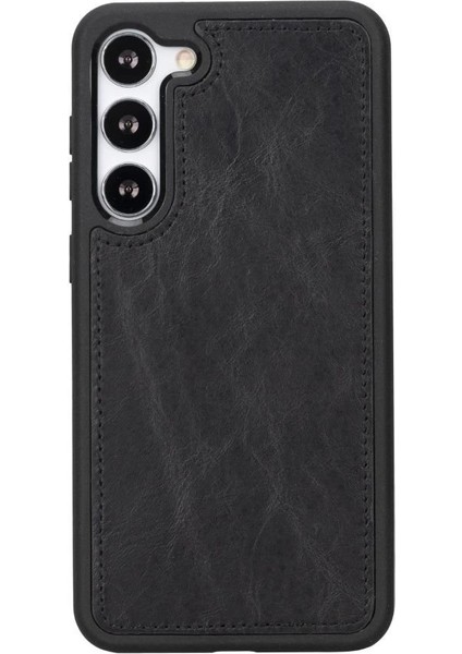 Samsung Galaxy S23 Plus Uyumlu Deri Cüzdanlı Kılıf Rst1 Siyah modelleri